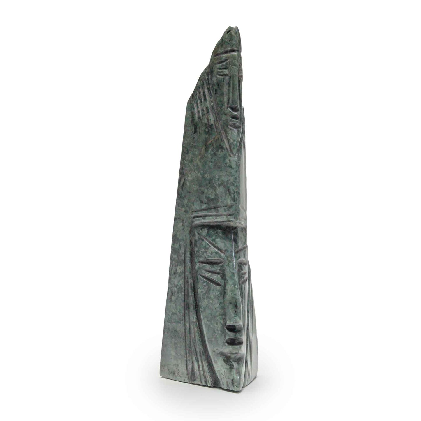 Vision of the Ages: Elegant Monolithic Jade Sculpture