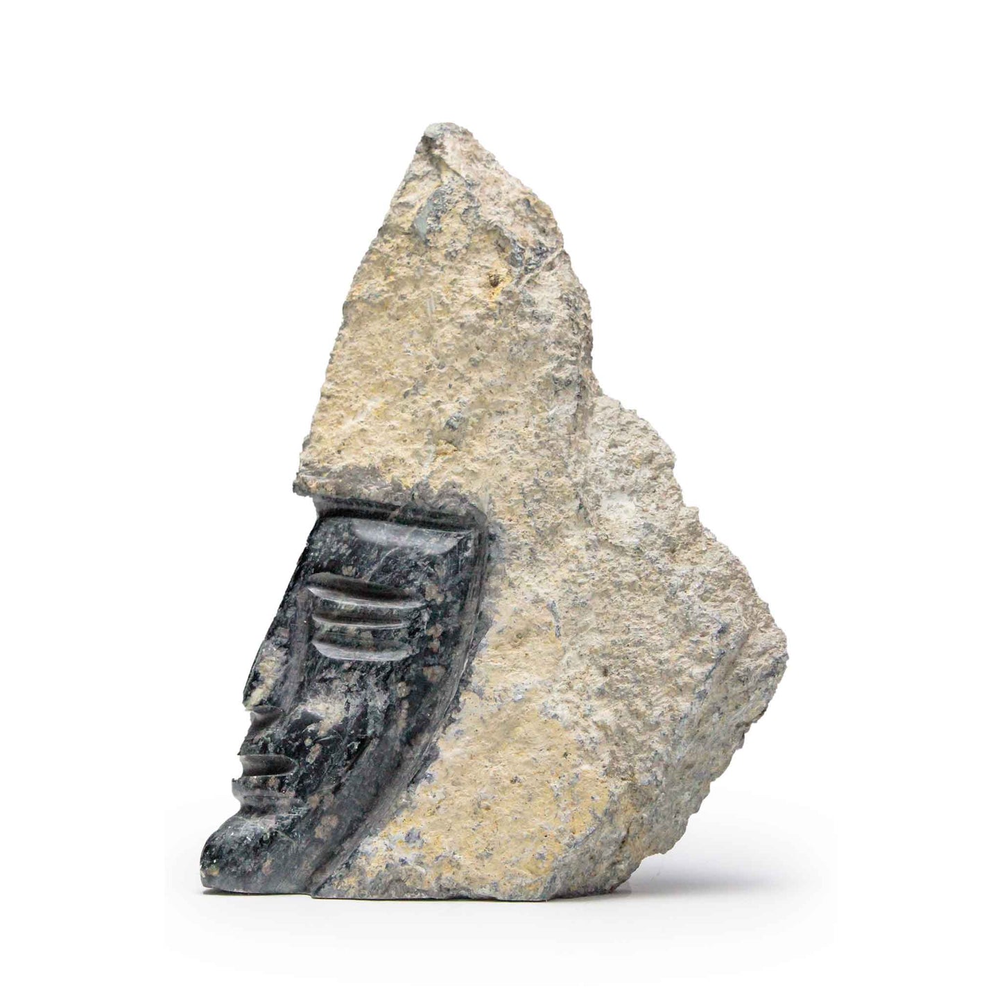 Shadows of the Mountain: Genuine Ecuadorian Jade Table Sculpture