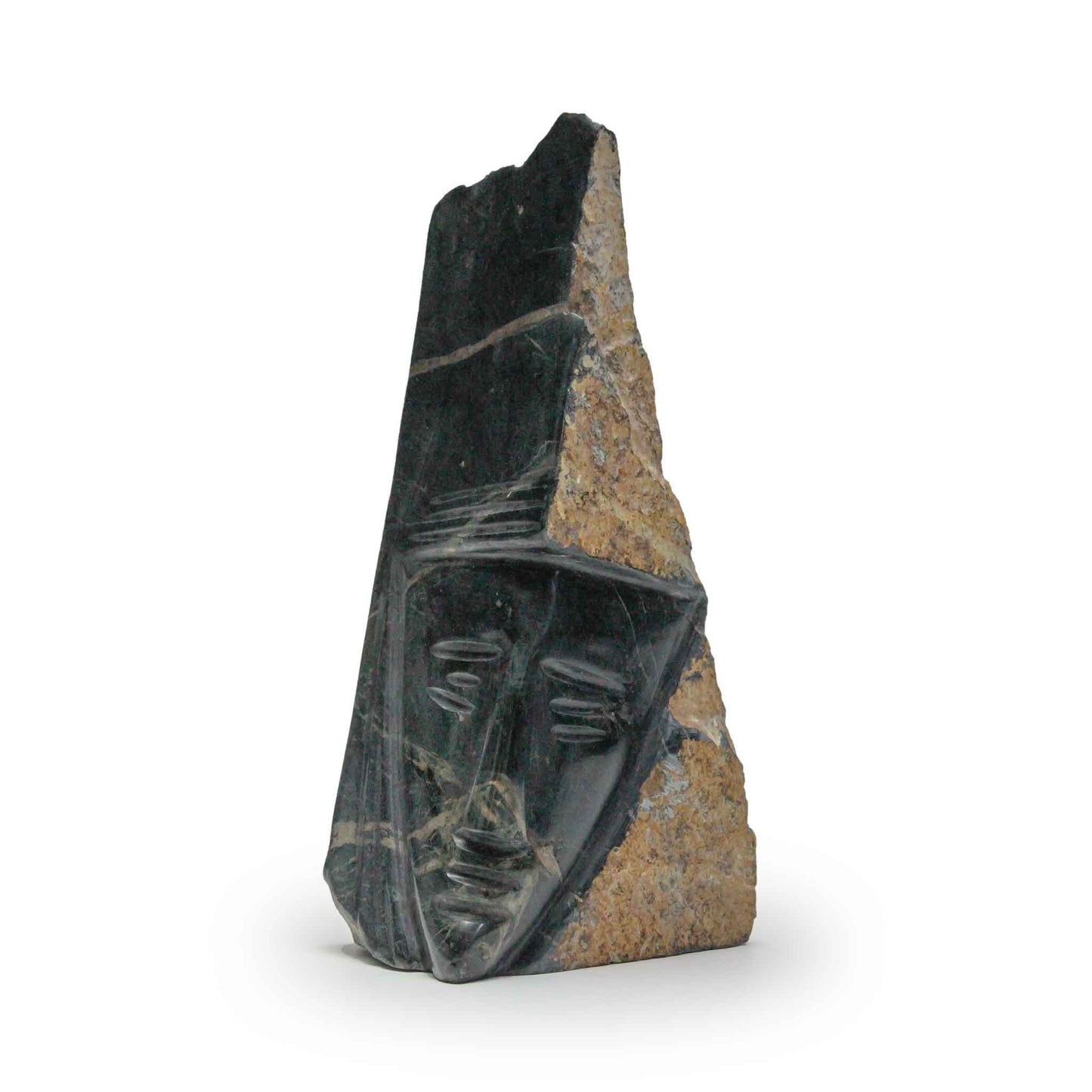 Pyramid of Destiny: Monumental Dark Jade Sculpture