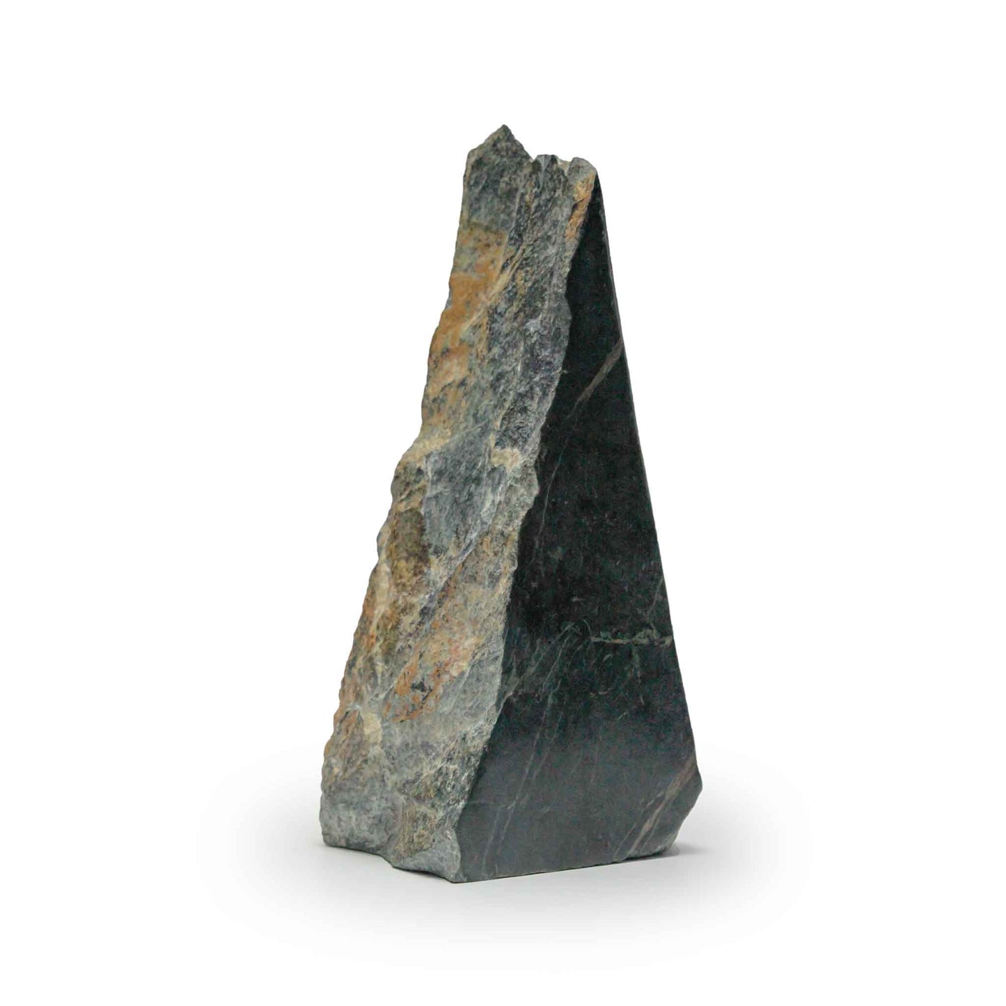 Pyramid of Destiny: Monumental Dark Jade Sculpture