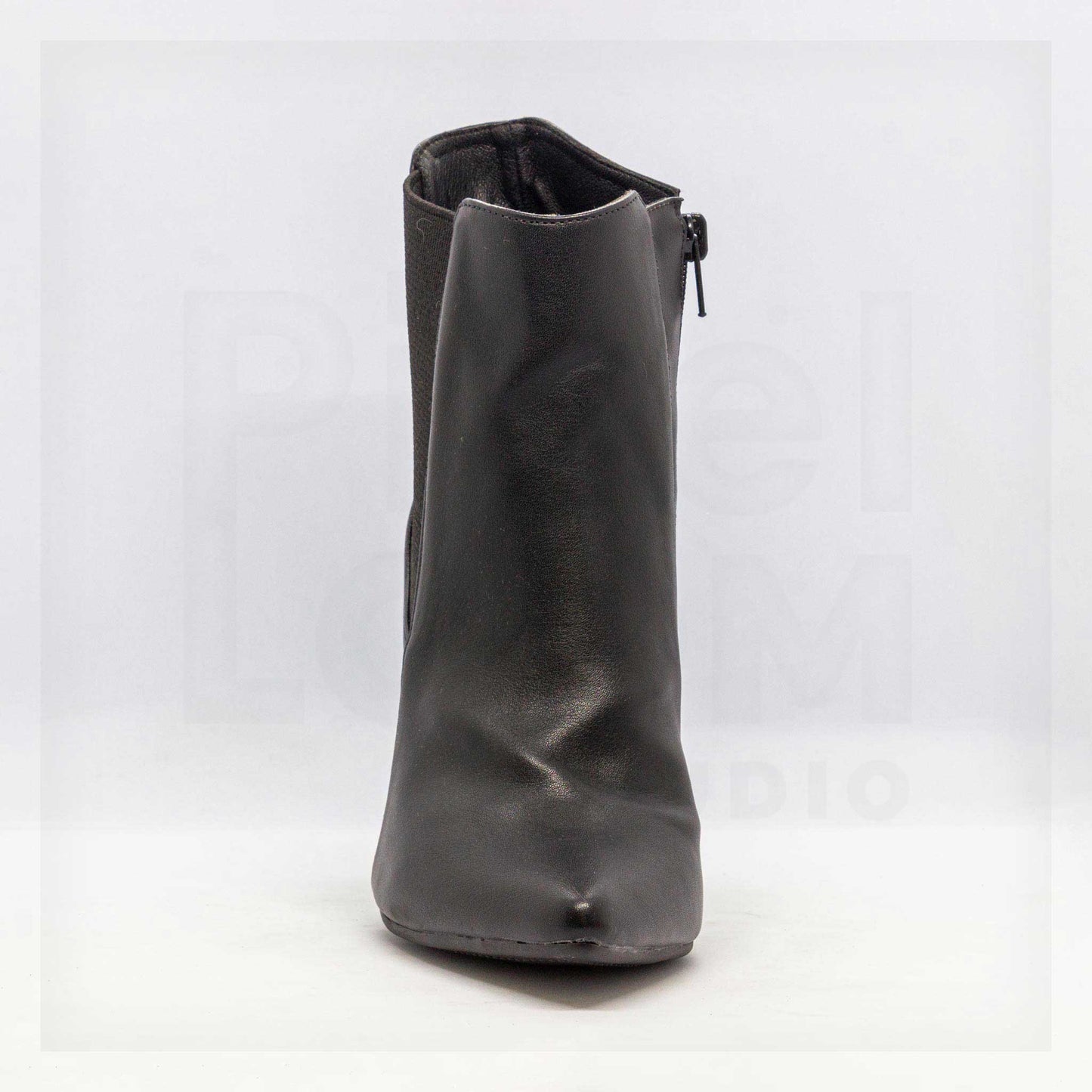 Ale Aguilar Pointed-Toe Block-Heel Ankle Boots Curated by Machine