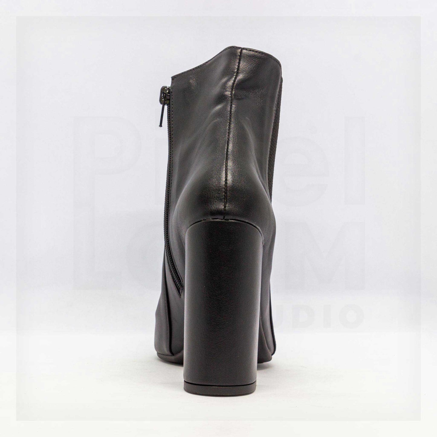 Ale Aguilar Pointed-Toe Block-Heel Ankle Boots Curated by Machine