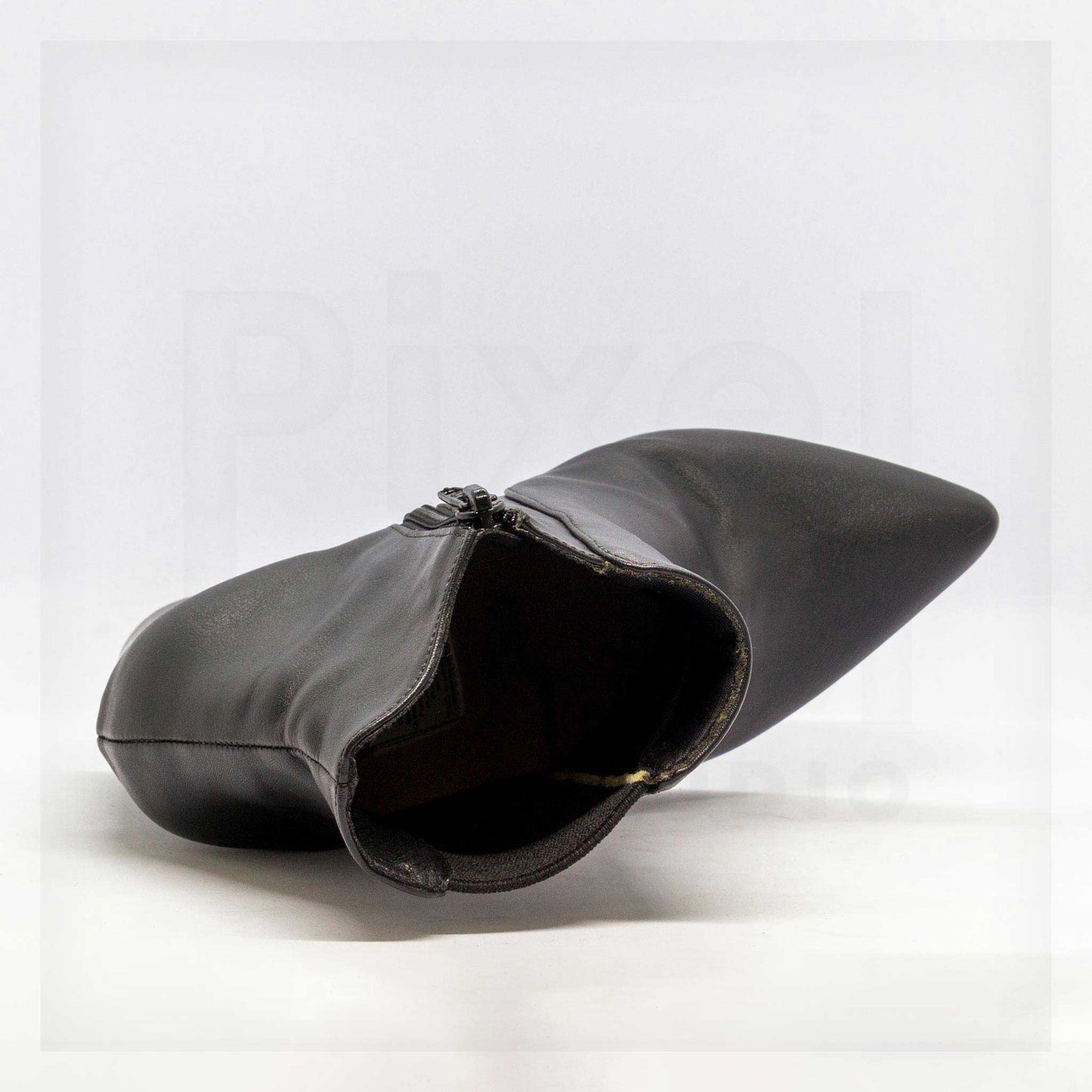 Ale Aguilar Pointed-Toe Block-Heel Ankle Boots Curated by Machine