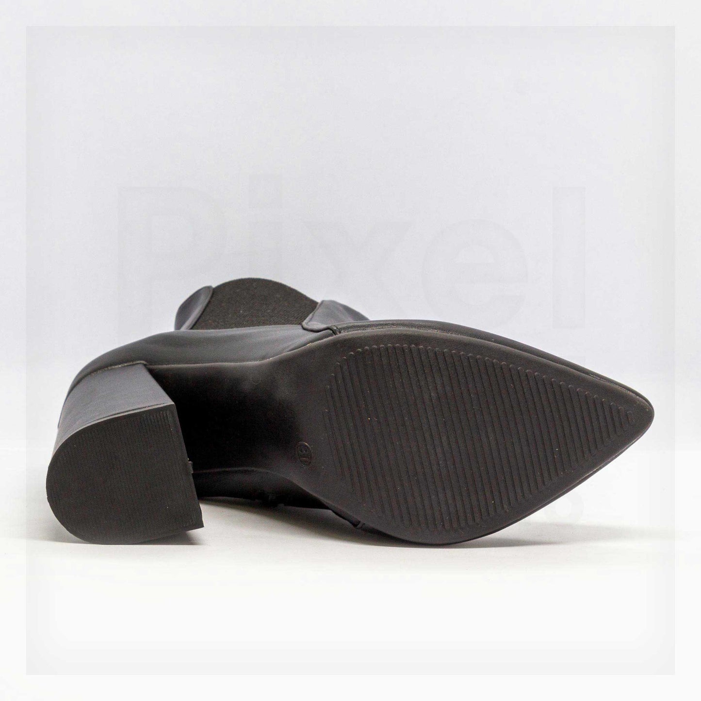 Ale Aguilar Pointed-Toe Block-Heel Ankle Boots Curated by Machine