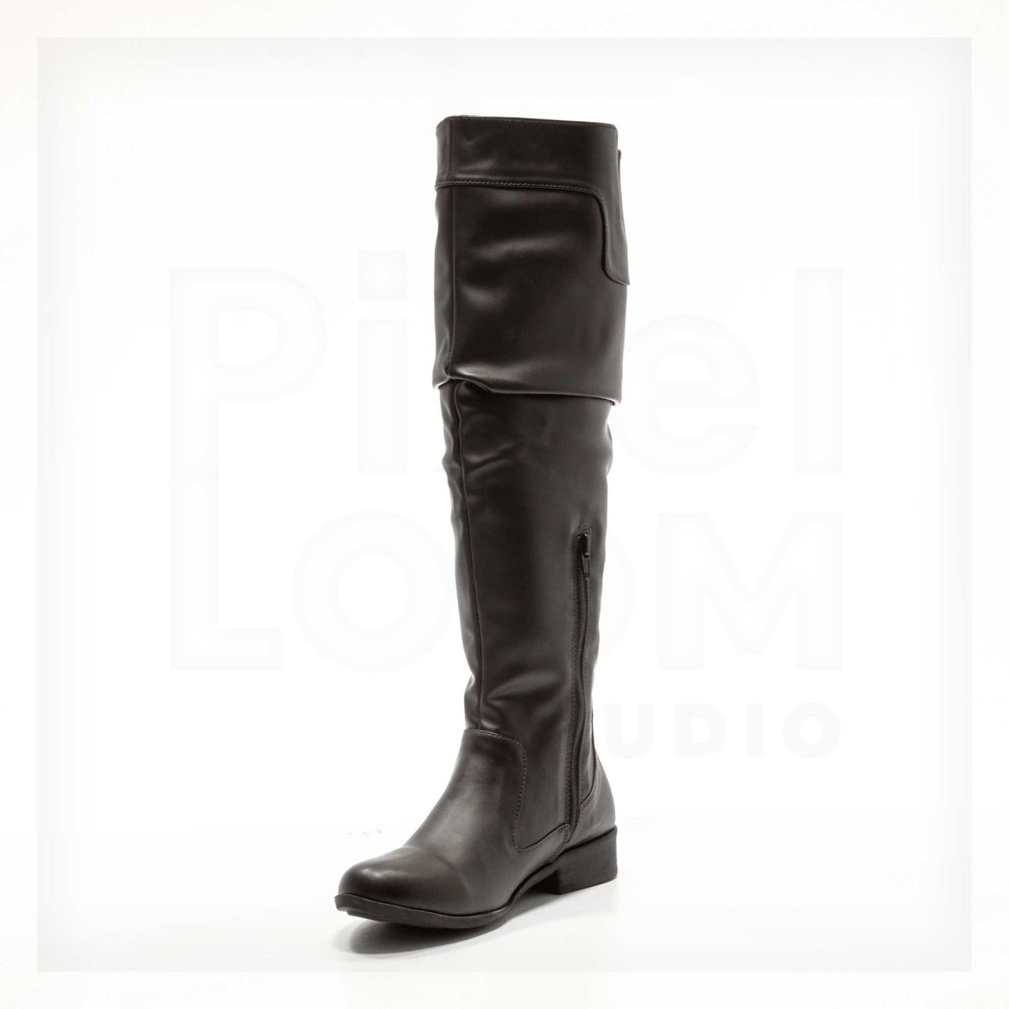 Ale Aguilar Fold-Over Over-The-Knee Boots Curated by Machine