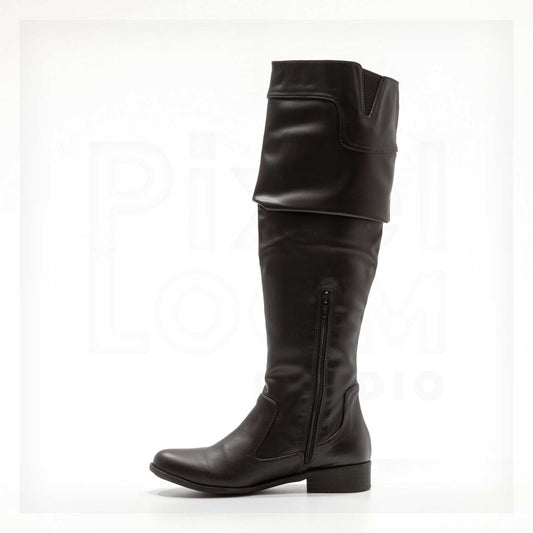 Ale Aguilar Fold-Over Over-The-Knee Boots Curated by Machine