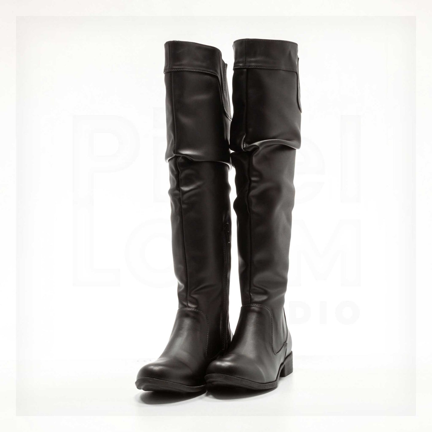 Ale Aguilar Fold-Over Over-The-Knee Boots Curated by Machine