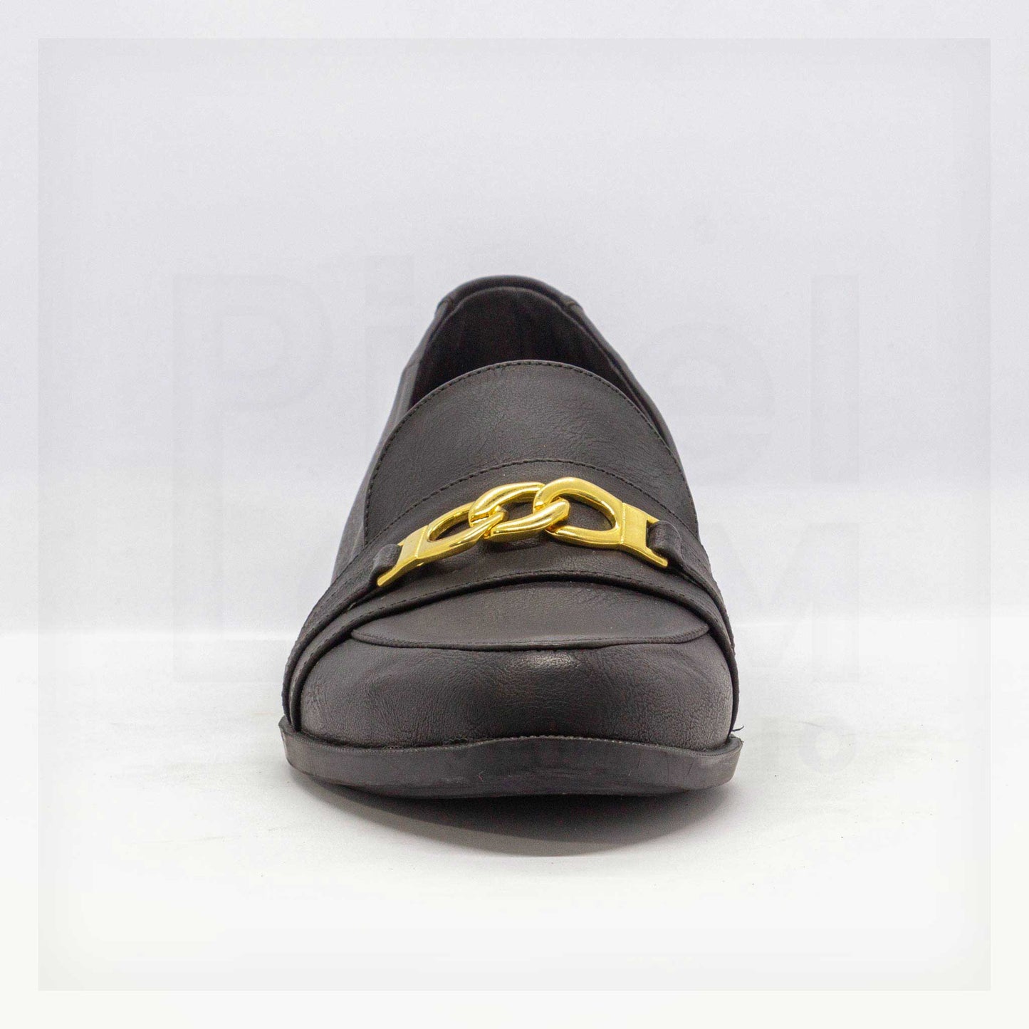 Ale Aguilar Chain-Link Block Heel Loafers Curated by Machine