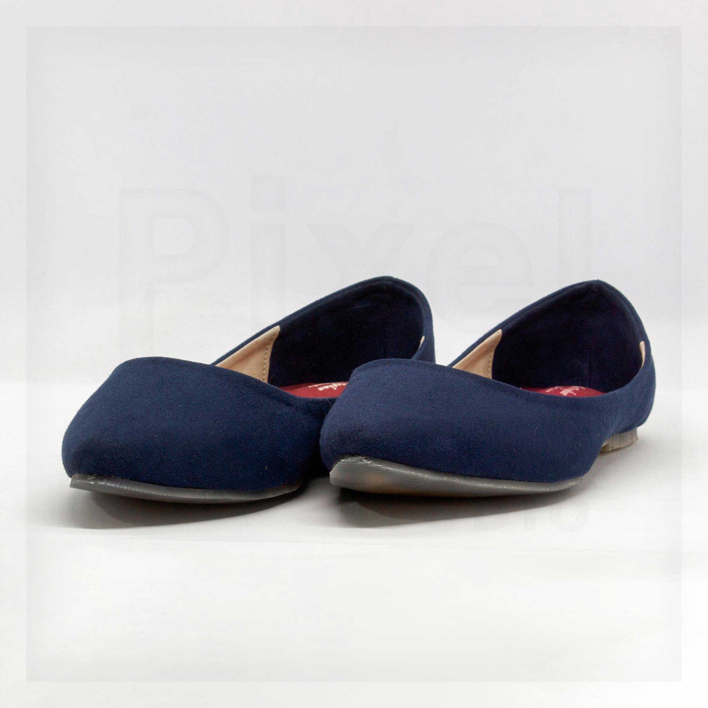 Ale Aguilar Pointed-Toe Faux-Suede Flats Curated by Machine