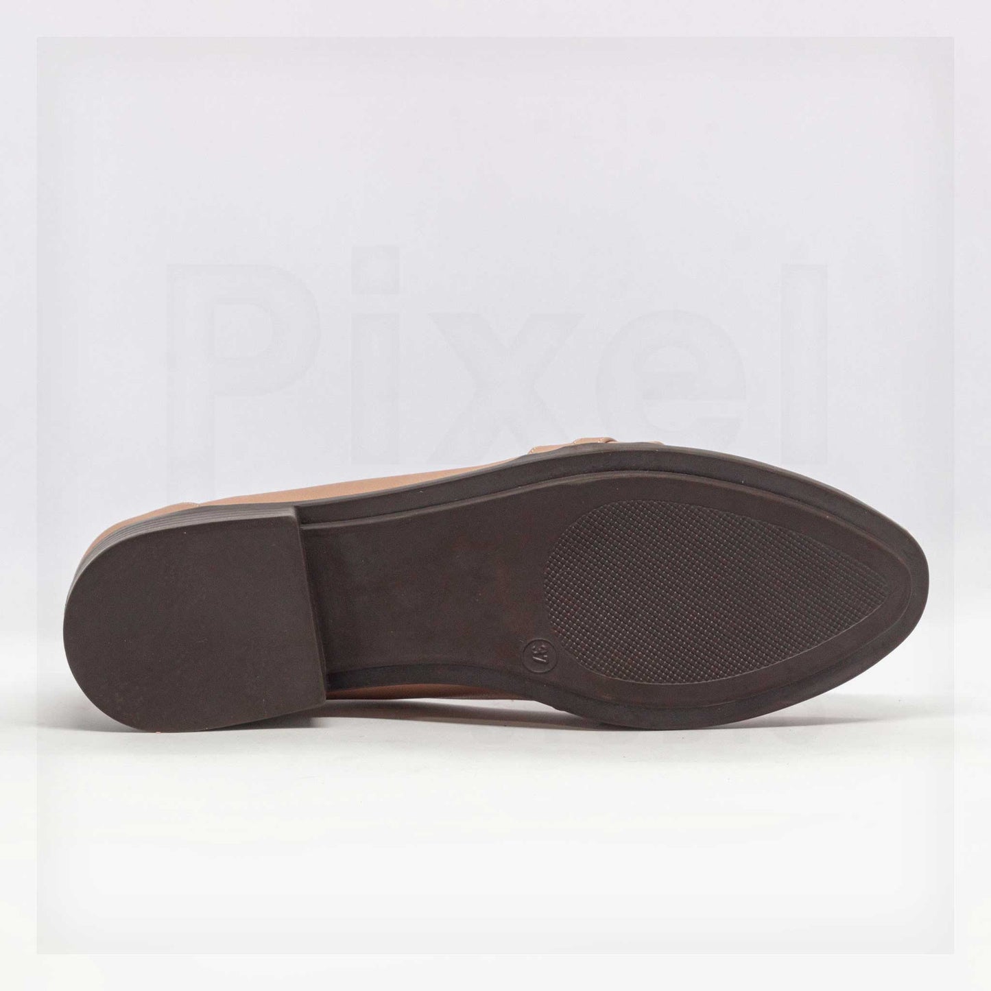 Ale Aguilar Chain-Link Block Heel Loafers in Beige Curated by Machine