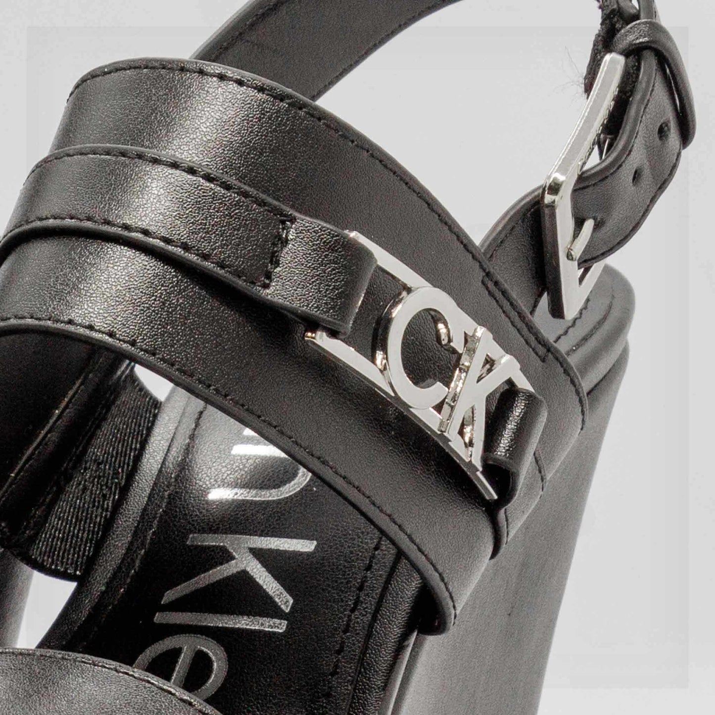 Calvin Klein Kanova Platform Wedge Sandals Curated by Machine