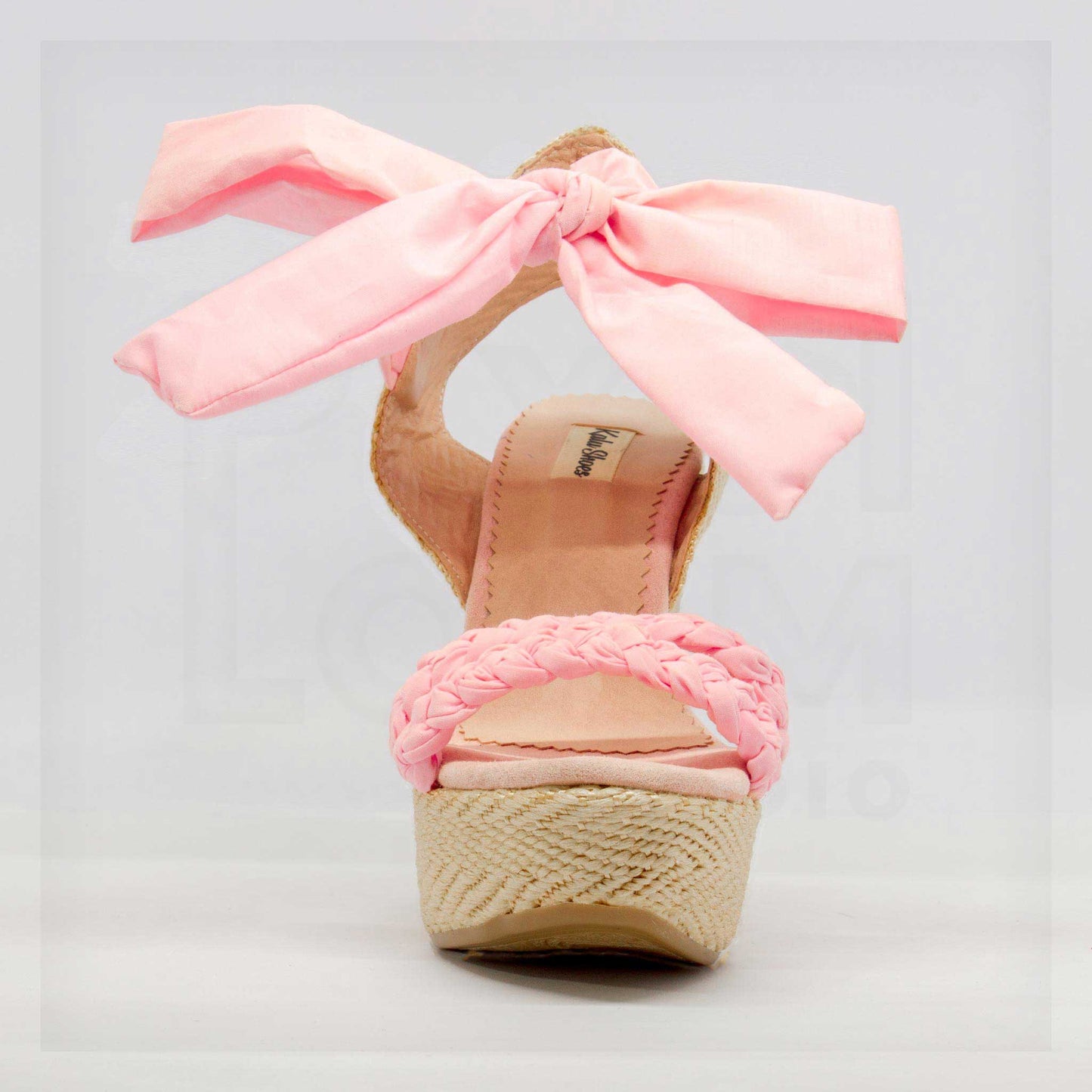 Kalu Braided Ankle-Tie Platform Espadrille Wedges Curated by Machine