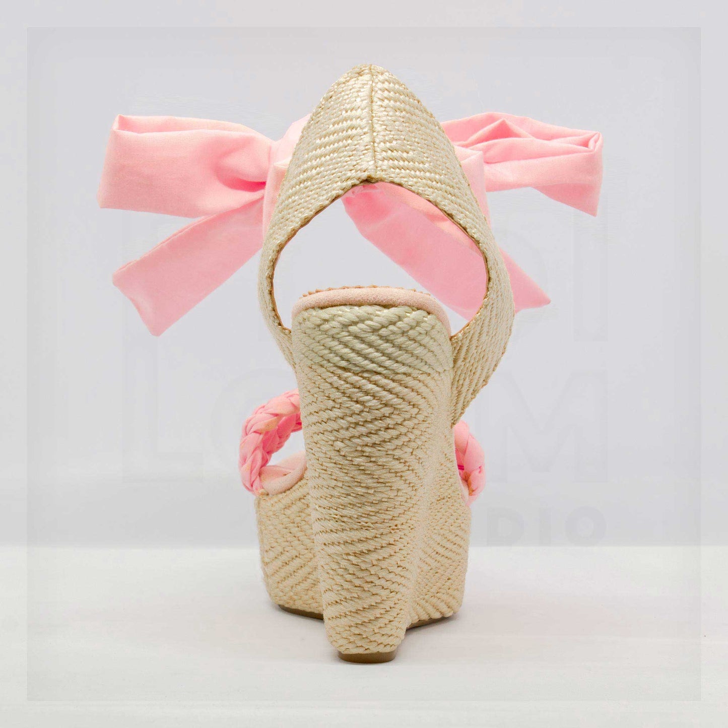 Kalu Braided Ankle-Tie Platform Espadrille Wedges Curated by Machine