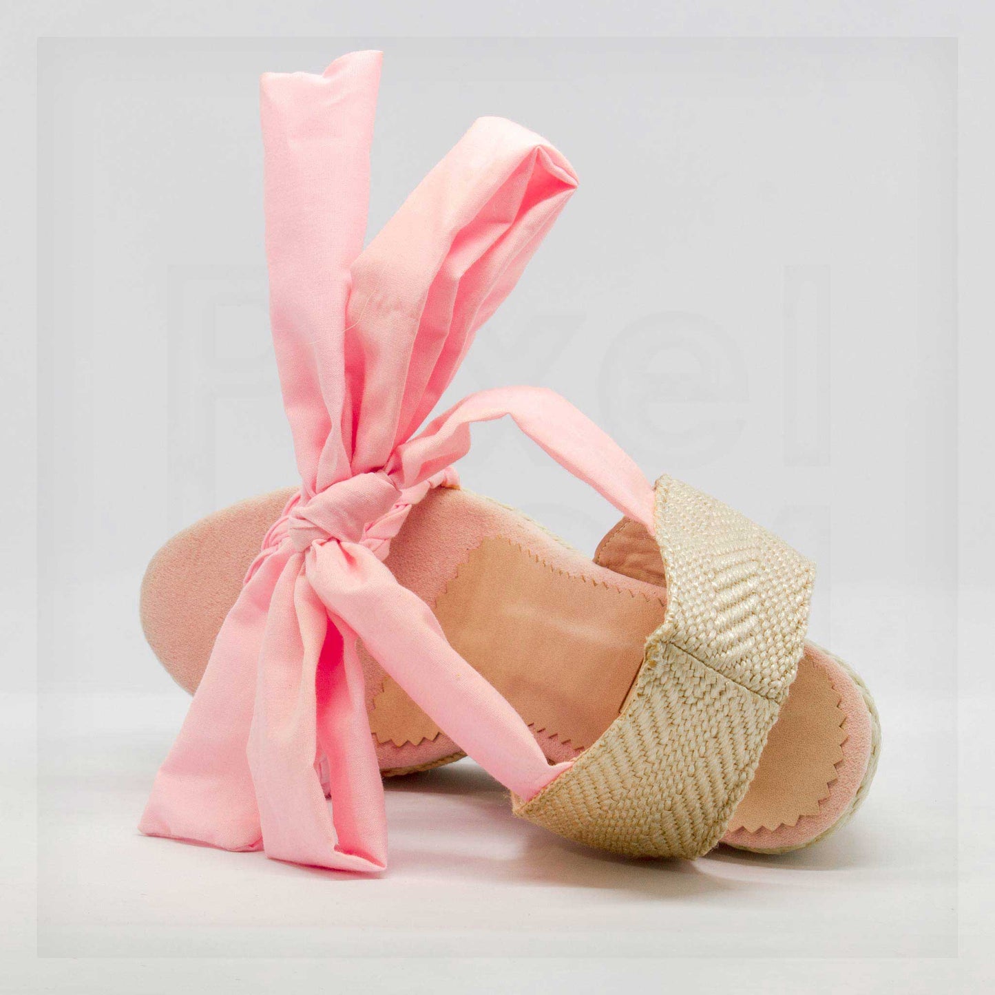 Kalu Braided Ankle-Tie Platform Espadrille Wedges Curated by Machine