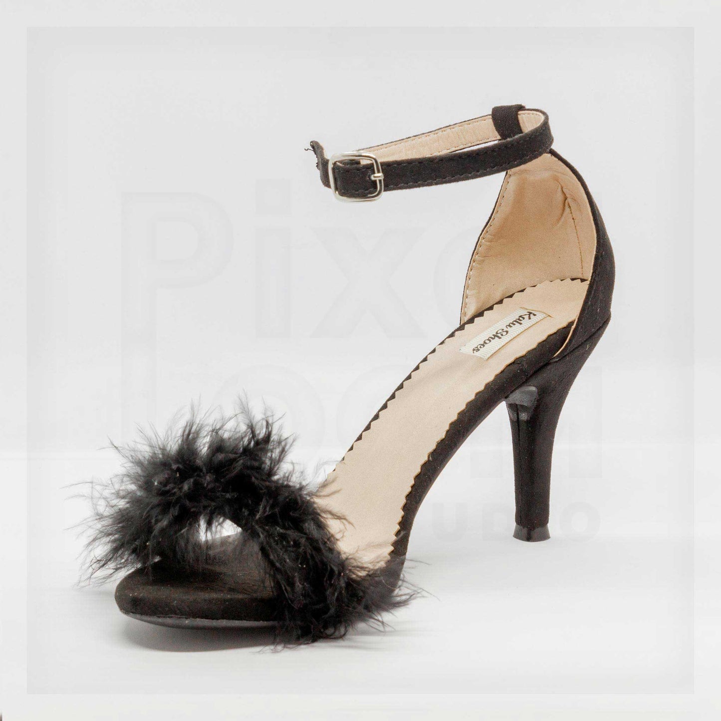 Kalu Feather-Strap Ankle-Buckle Stiletto Heels Curated by Machine