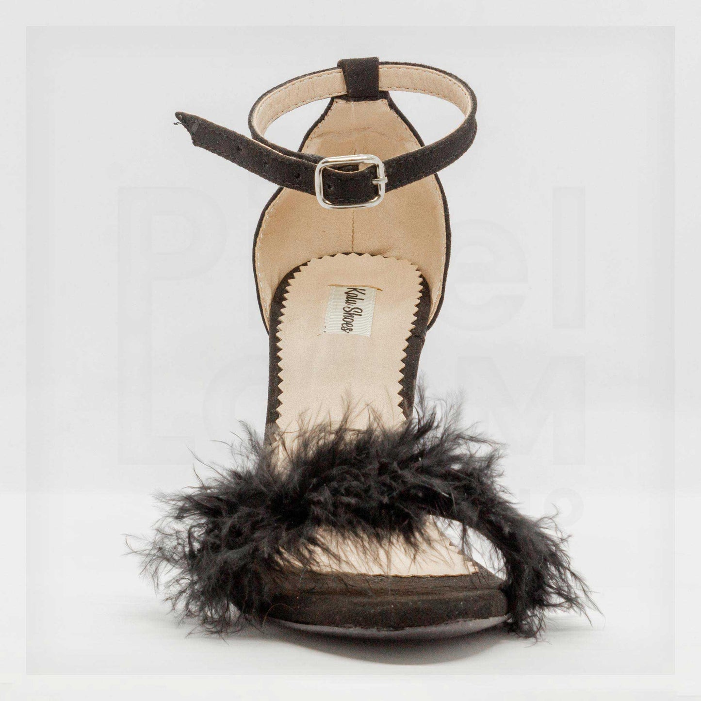 Kalu Feather-Strap Ankle-Buckle Stiletto Heels Curated by Machine