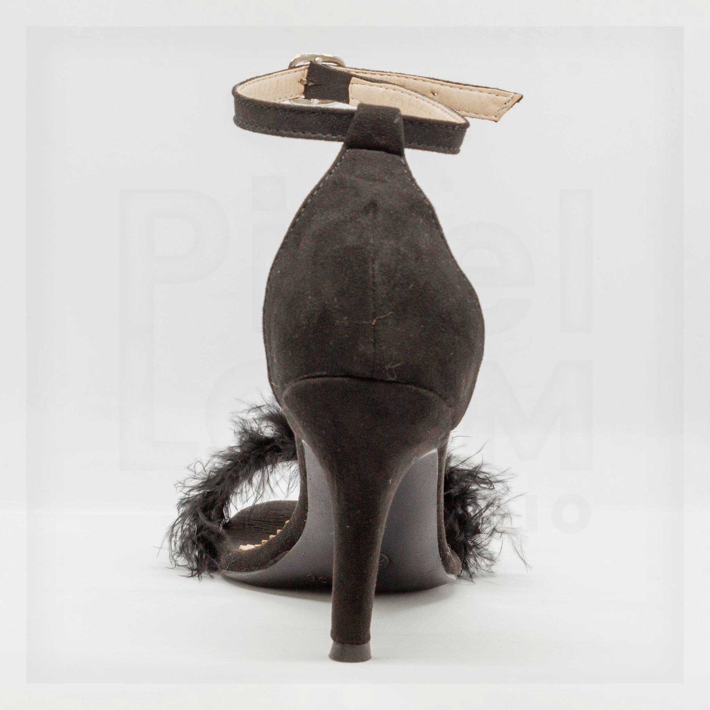 Kalu Feather-Strap Ankle-Buckle Stiletto Heels Curated by Machine