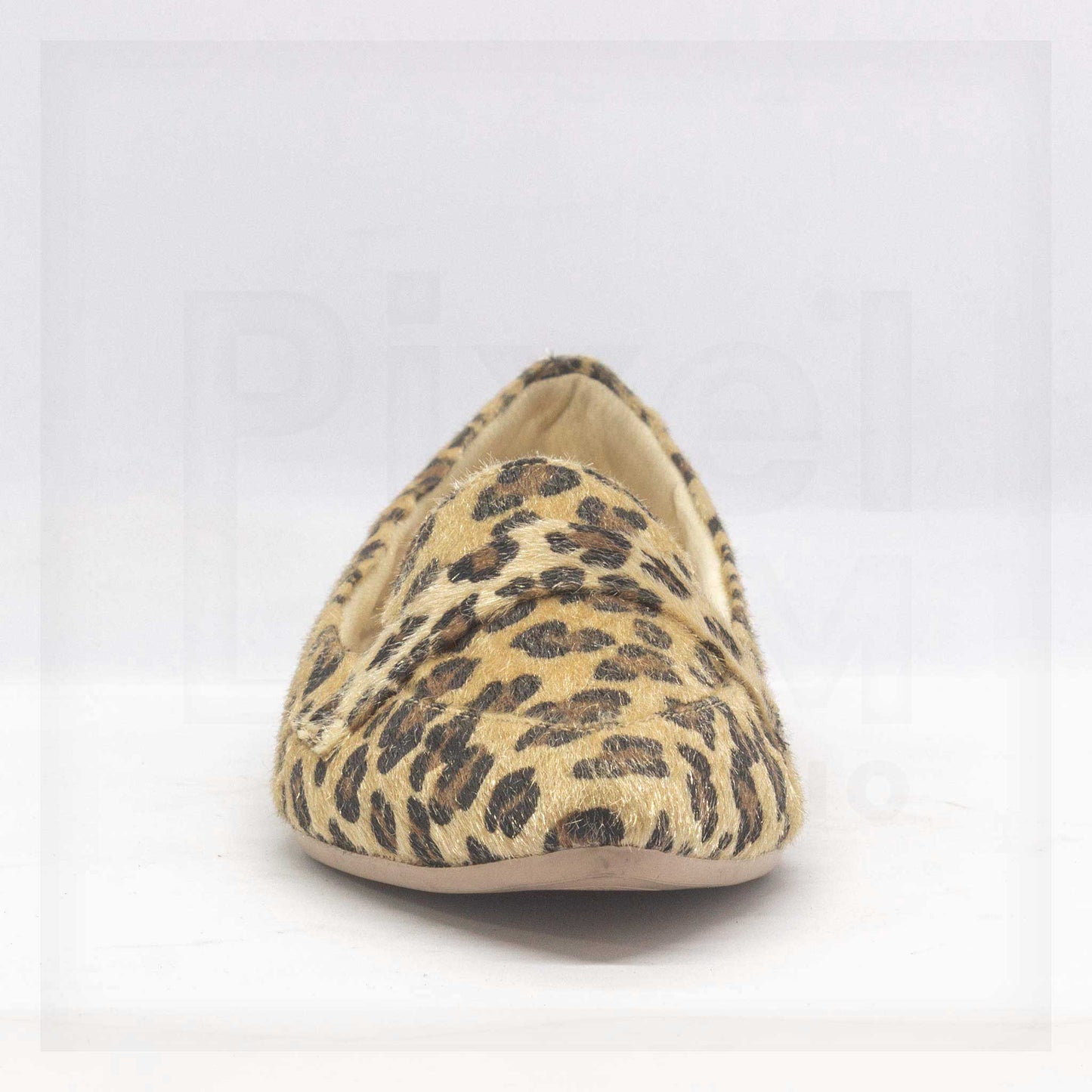 Ker Ponce Pointed-Toe Leopard-Print Loafer Flats Curated by Machine