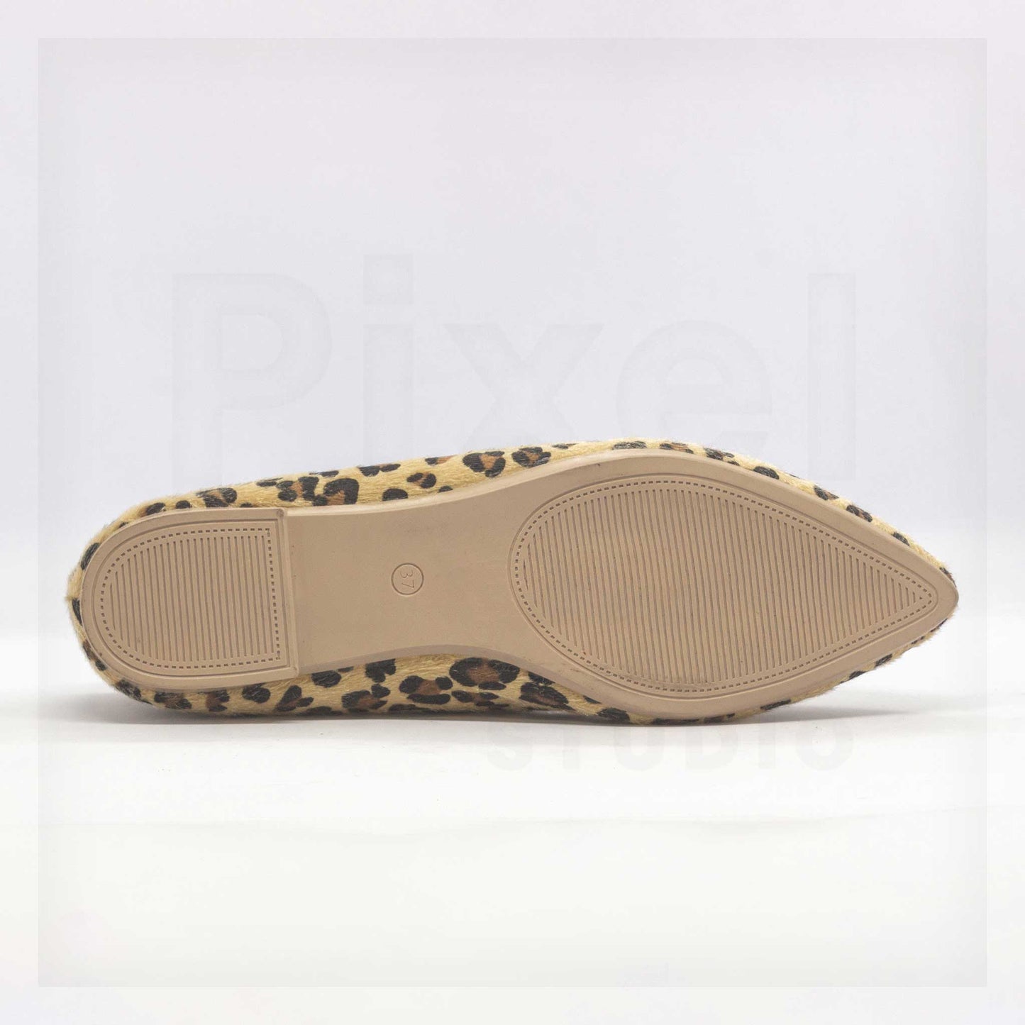 Ker Ponce Pointed-Toe Leopard-Print Loafer Flats Curated by Machine