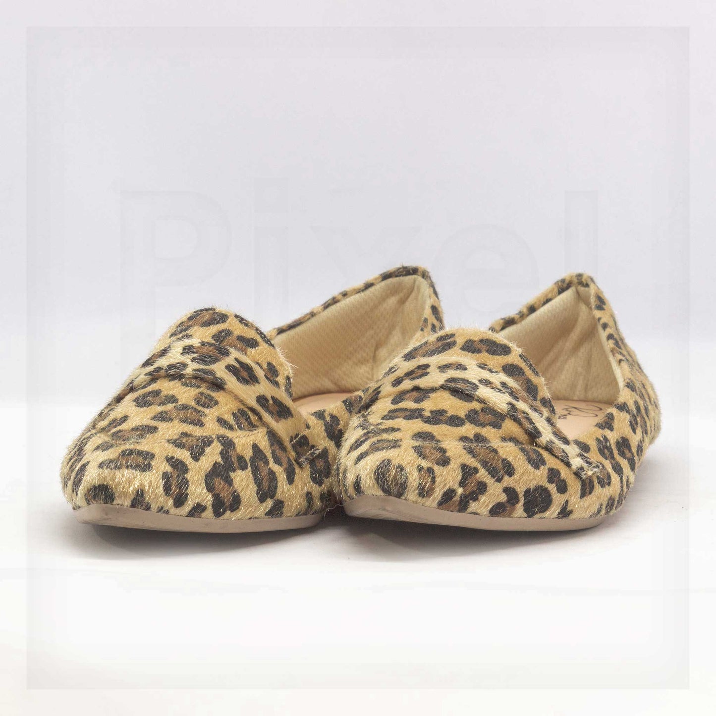 Ker Ponce Pointed-Toe Leopard-Print Loafer Flats Curated by Machine