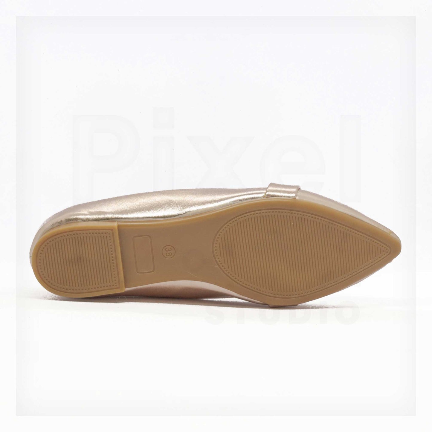 Ker Ponce Pointed-Toe Metallic Loafer Flats Curated by Machine