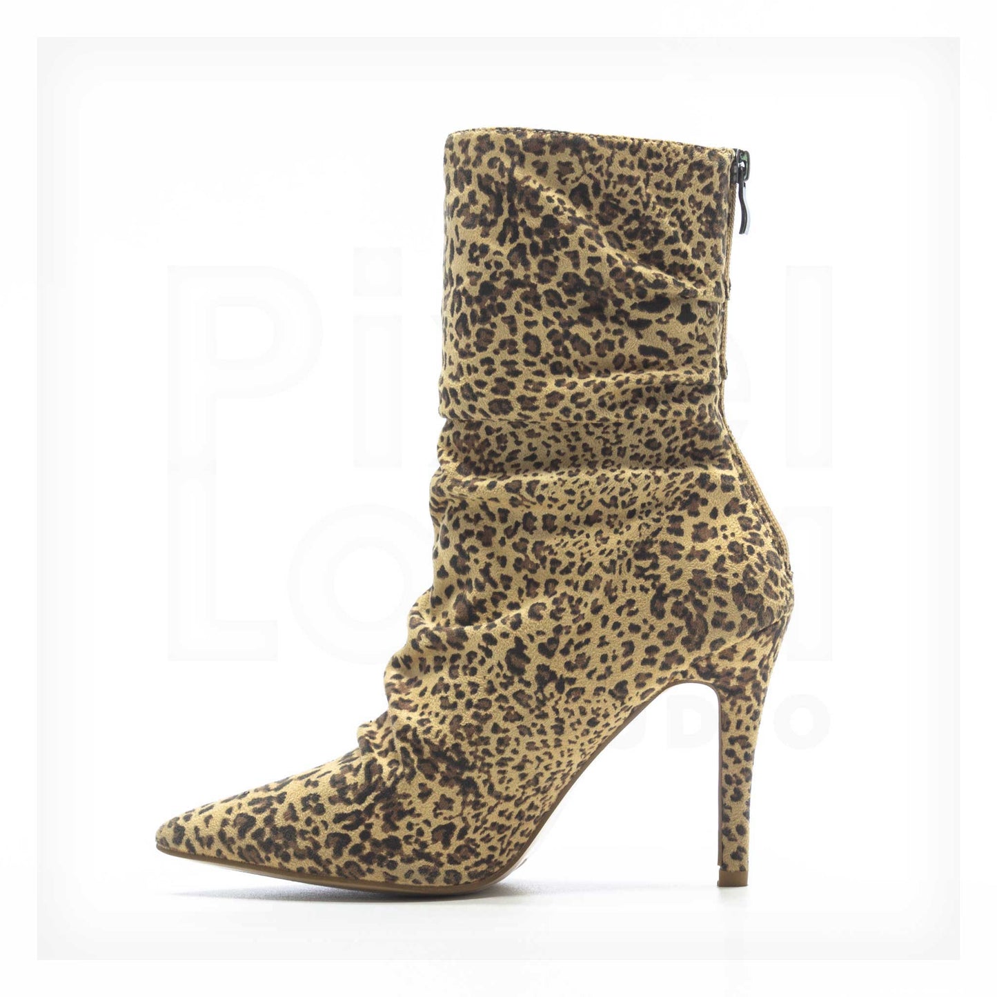 Machine Pointed-Toe Leopard-Print Slouchy Stiletto Boots