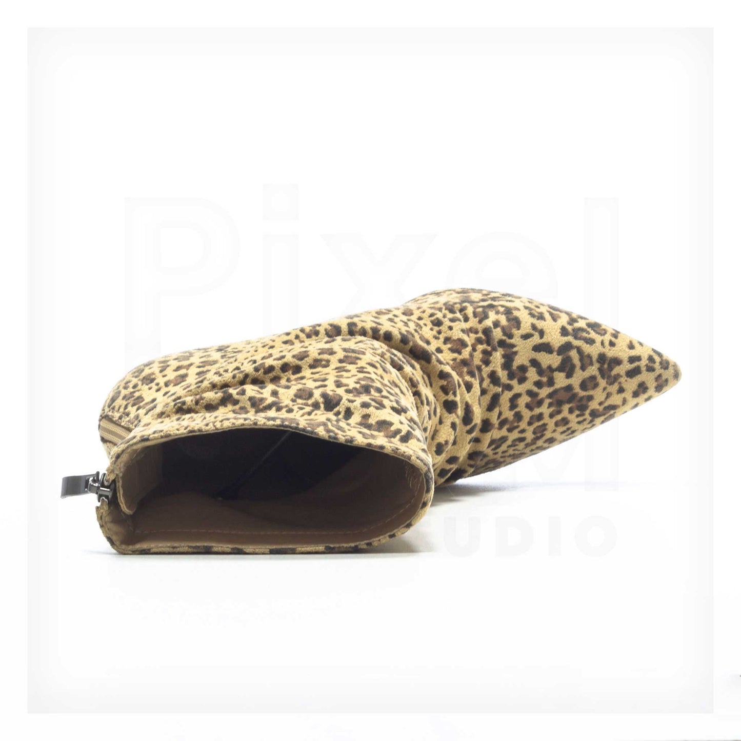 Machine Pointed-Toe Leopard-Print Slouchy Stiletto Boots