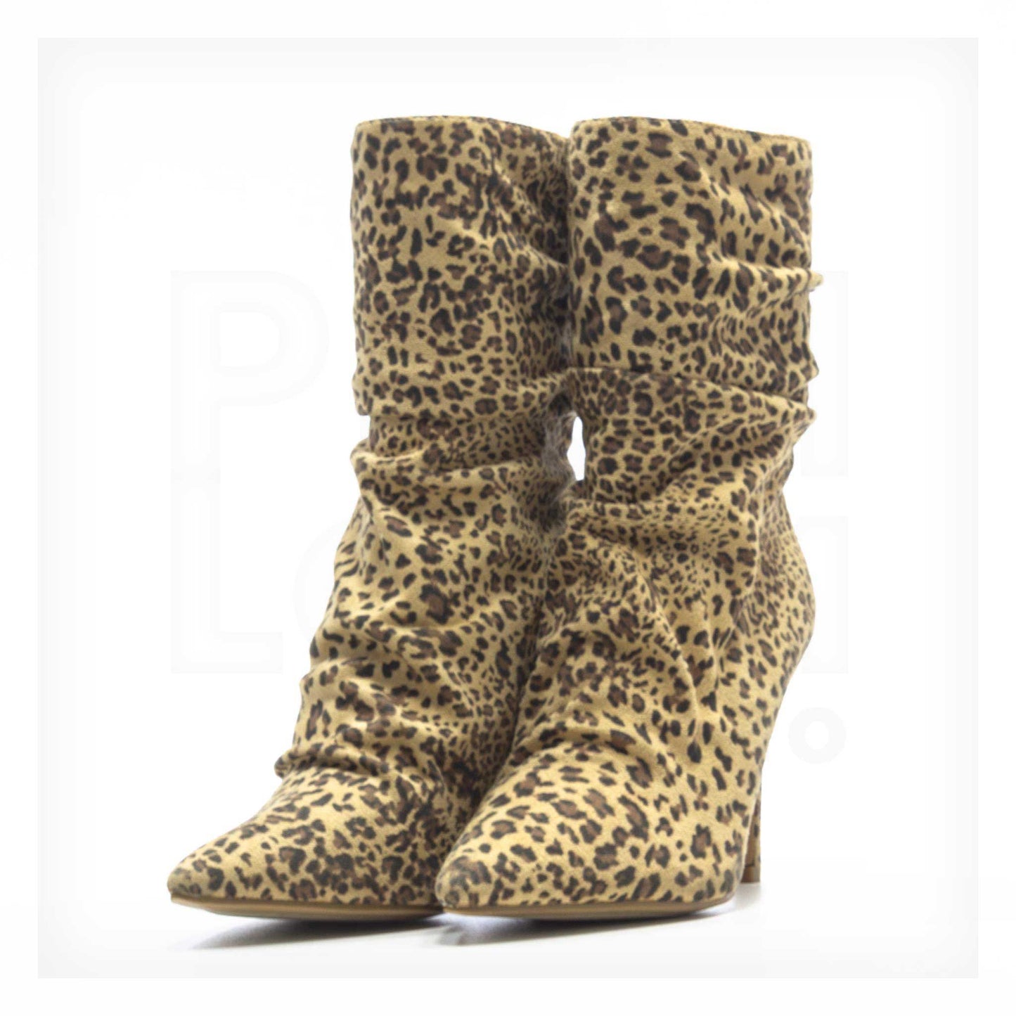 Machine Pointed-Toe Leopard-Print Slouchy Stiletto Boots