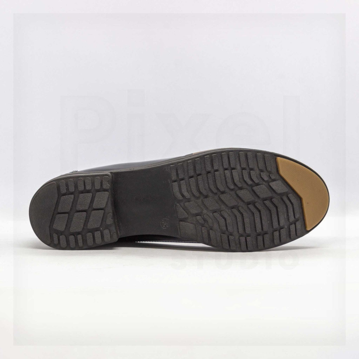 Machine Brogue Patent Leather-Look Tassel Loafers