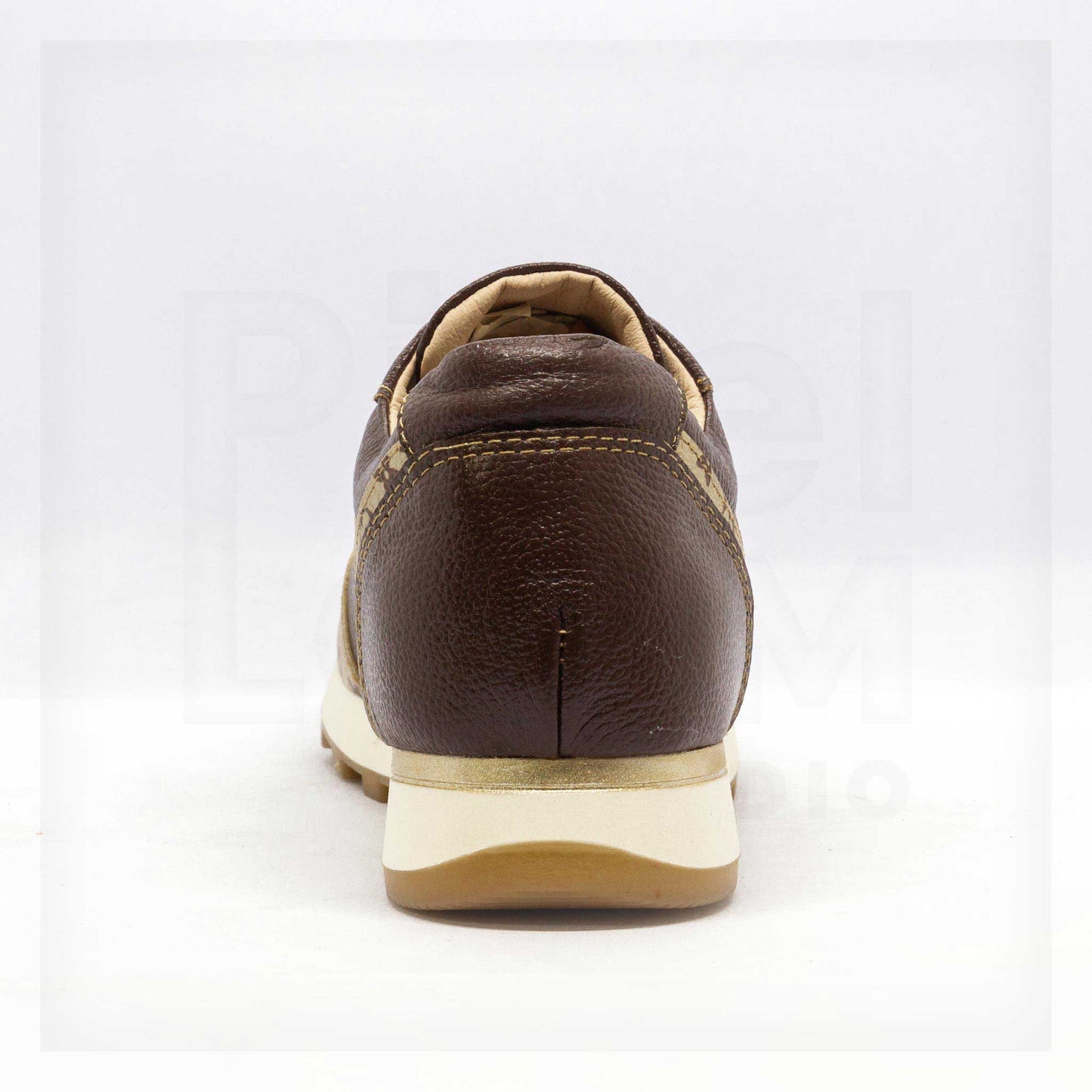 Machine Retro Monogram Trainer Sneakers in Brown