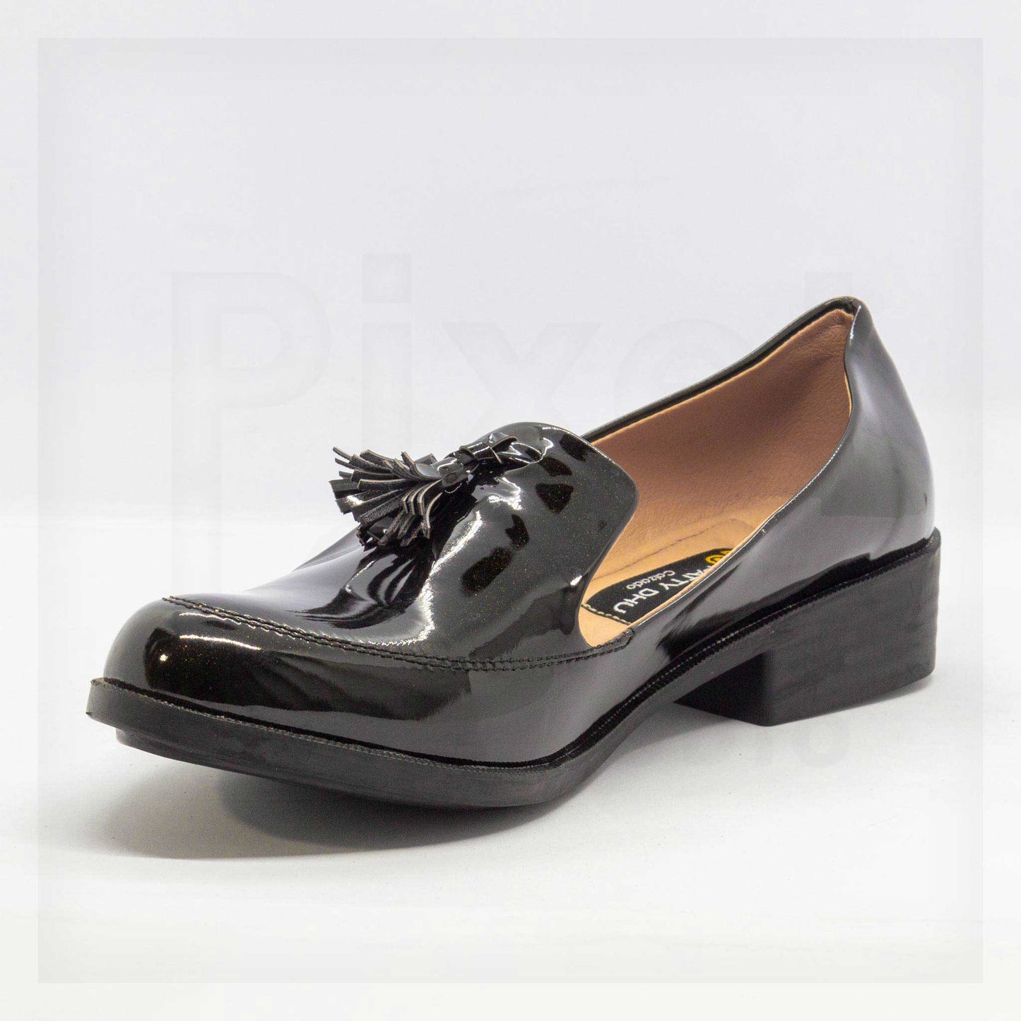 Zapatos de tacón bajo hechos a mano 'Patty DHU'