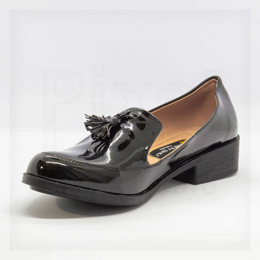 Patty DHU Tassel Patent Leather-Look Loafers Curated by Machine