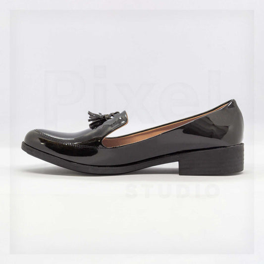 Patty DHU Tassel Patent Leather-Look Loafers Curated by Machine