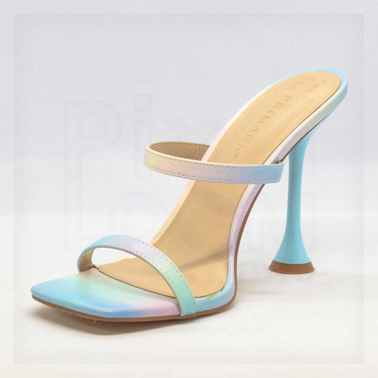Primark Pastel Ombré Flared Heel Mules Curated by Machine
