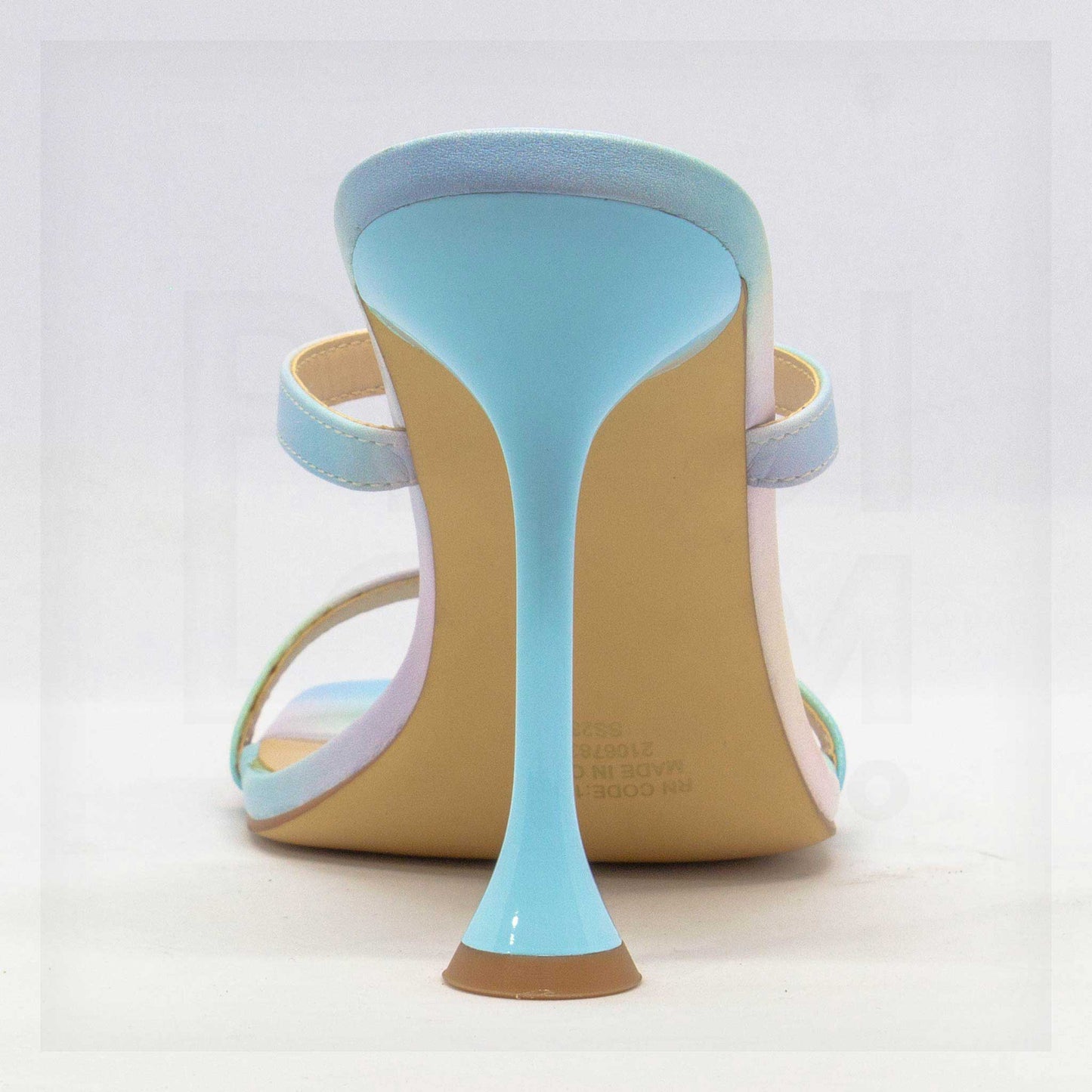 Primark Pastel Ombré Flared Heel Mules Curated by Machine