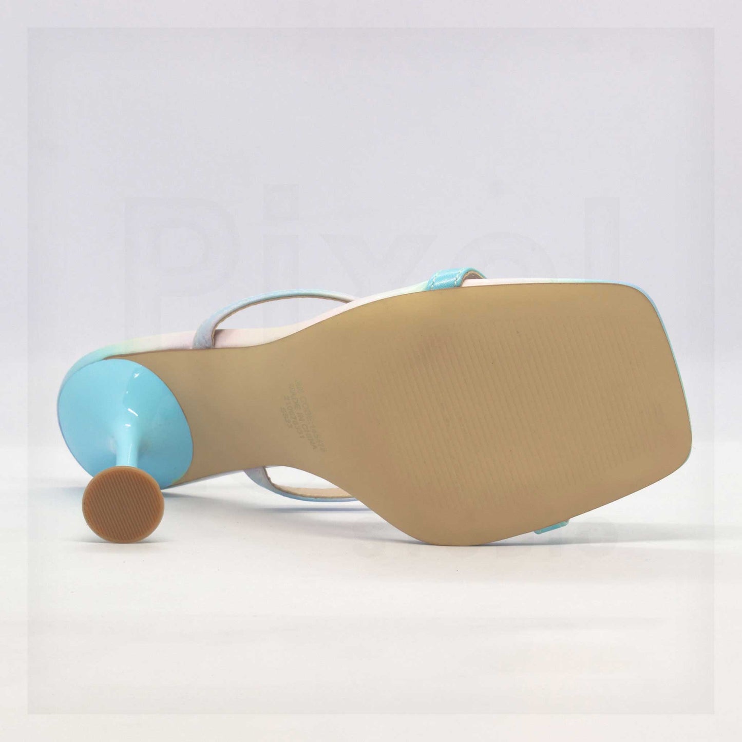 Primark Pastel Ombré Flared Heel Mules Curated by Machine
