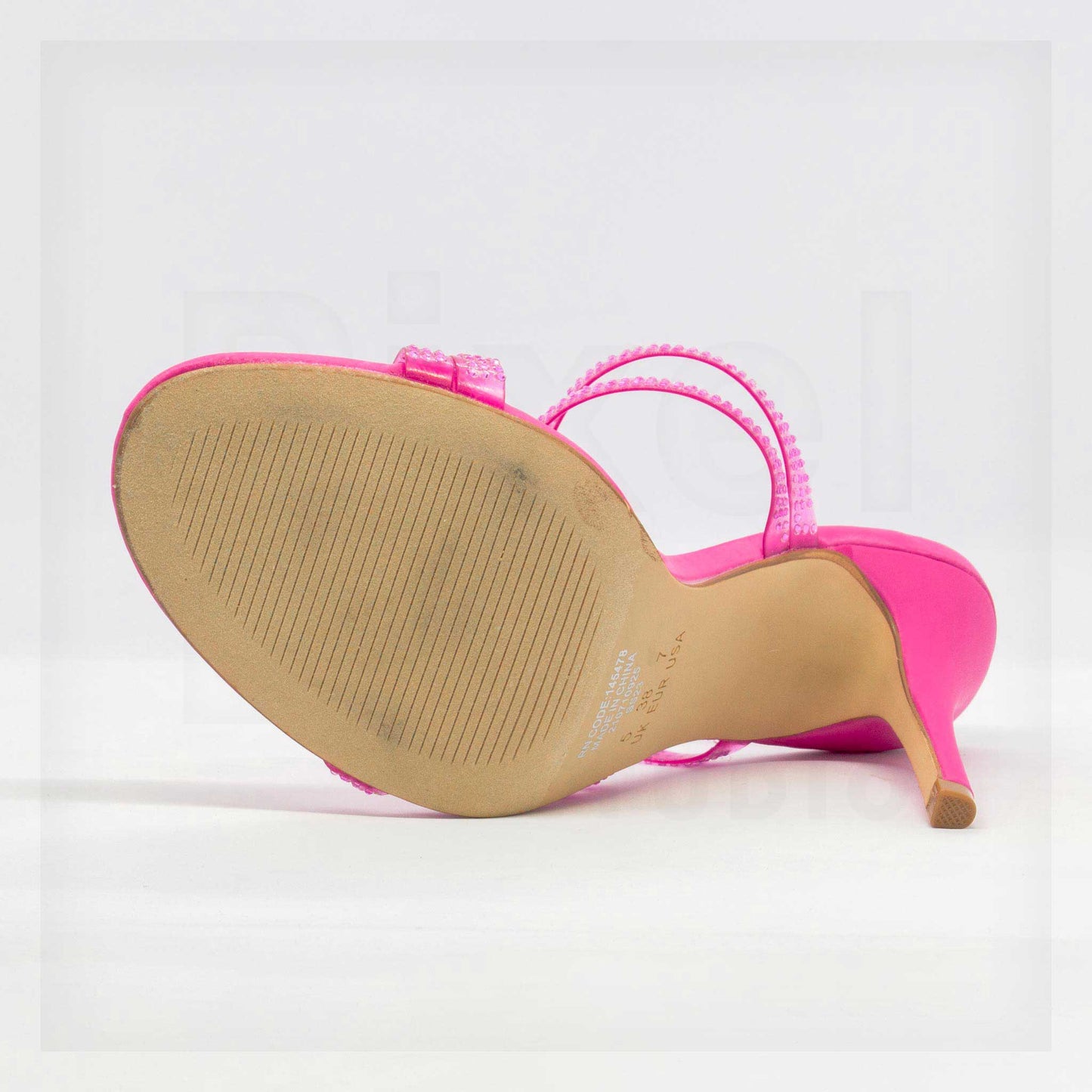 Primark Multi-Strap Rhinestone Heeled Mules Curated by Machine