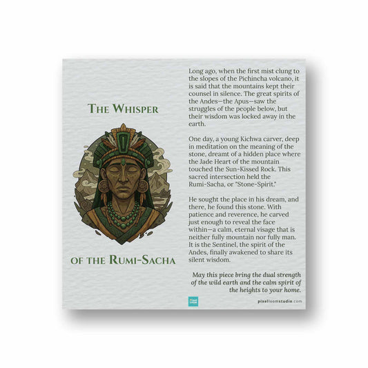 The Sentinel's Veil: Hand-Carved Jade Stone Sculpture